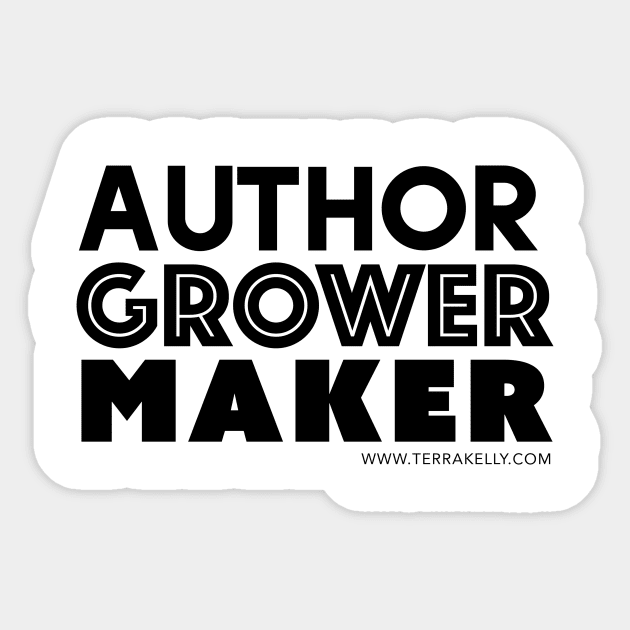 Author Grower Maker Sticker by Terra Kelly